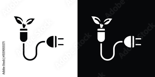 Biomass energy icon vector design element vector eps 10