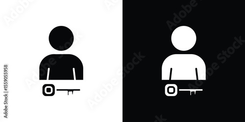 Authentication icon vector, Symbol, logo illustrations