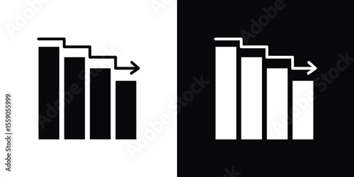 Attrition icon vector design element vector eps 10
