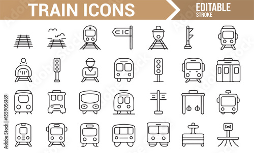 Transport Icons for Commuter and Metro Systems