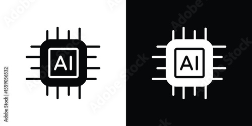 AI icon vector design element vector eps 10
