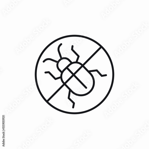 bug repellent icon sign vector