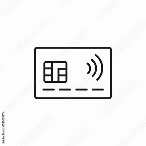 card bank icon sign vector