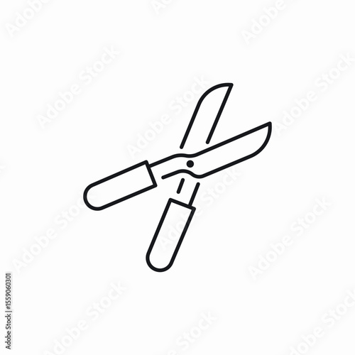 garden snip icon sign vector
