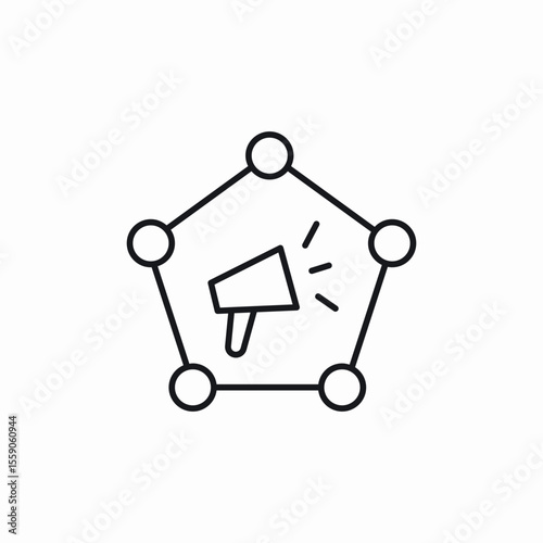 marketing system icon sign vector