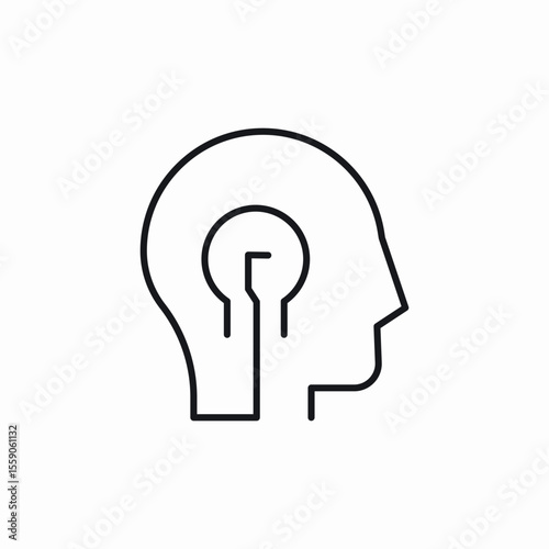 mind idea icon sign vector