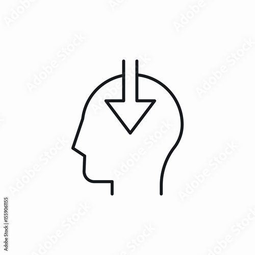 mind insert learn icon sign vector