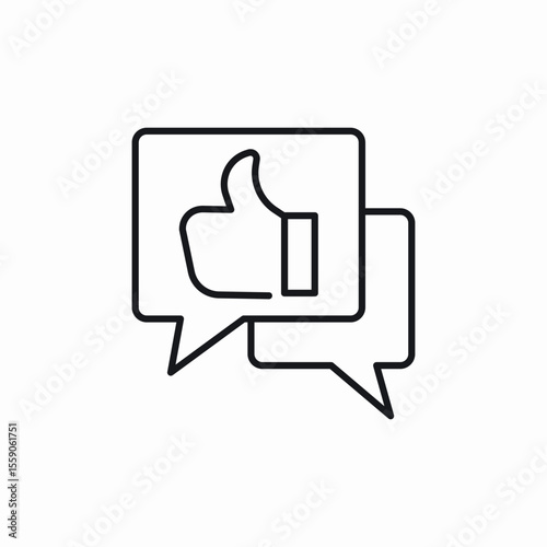 positive comments icon sign vector