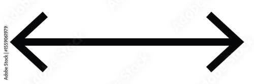 Dual sided arrow vector icon. Double ended arrow vector design for website, app and logo design. Vector illustration of duel side arrow. Transfer arrow icon vector. EPS 10