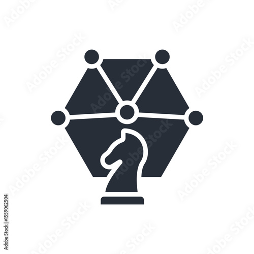 strategic alignment icon. vector.Editable stroke.linear style sign for use web design,logo.Symbol illustration.