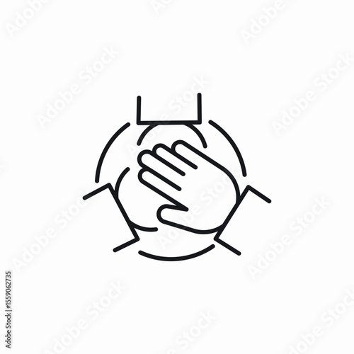 team work icon sign vector