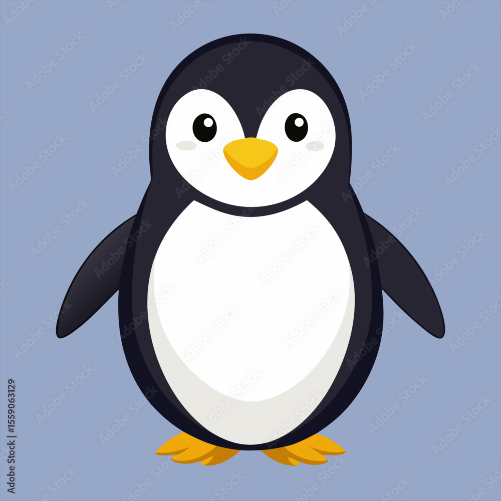 Fototapeta premium Penguin standing on the glacier