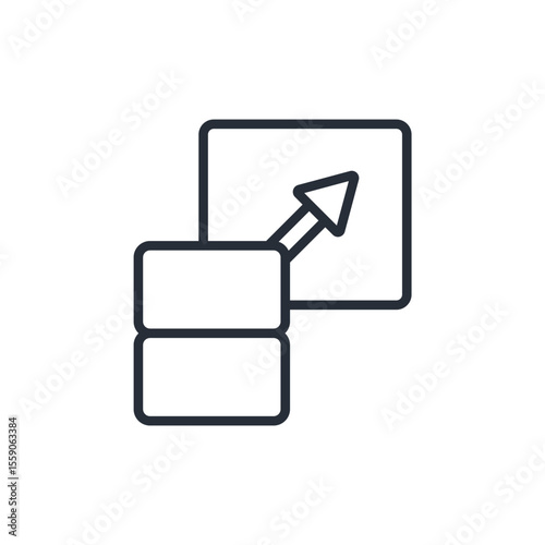 scalability icon. vector.Editable stroke.linear style sign for use web design,logo.Symbol illustration.