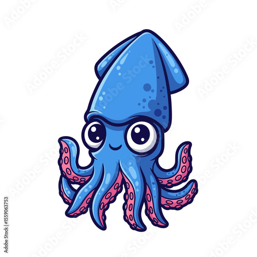 Cute sea creature icons very cool design
