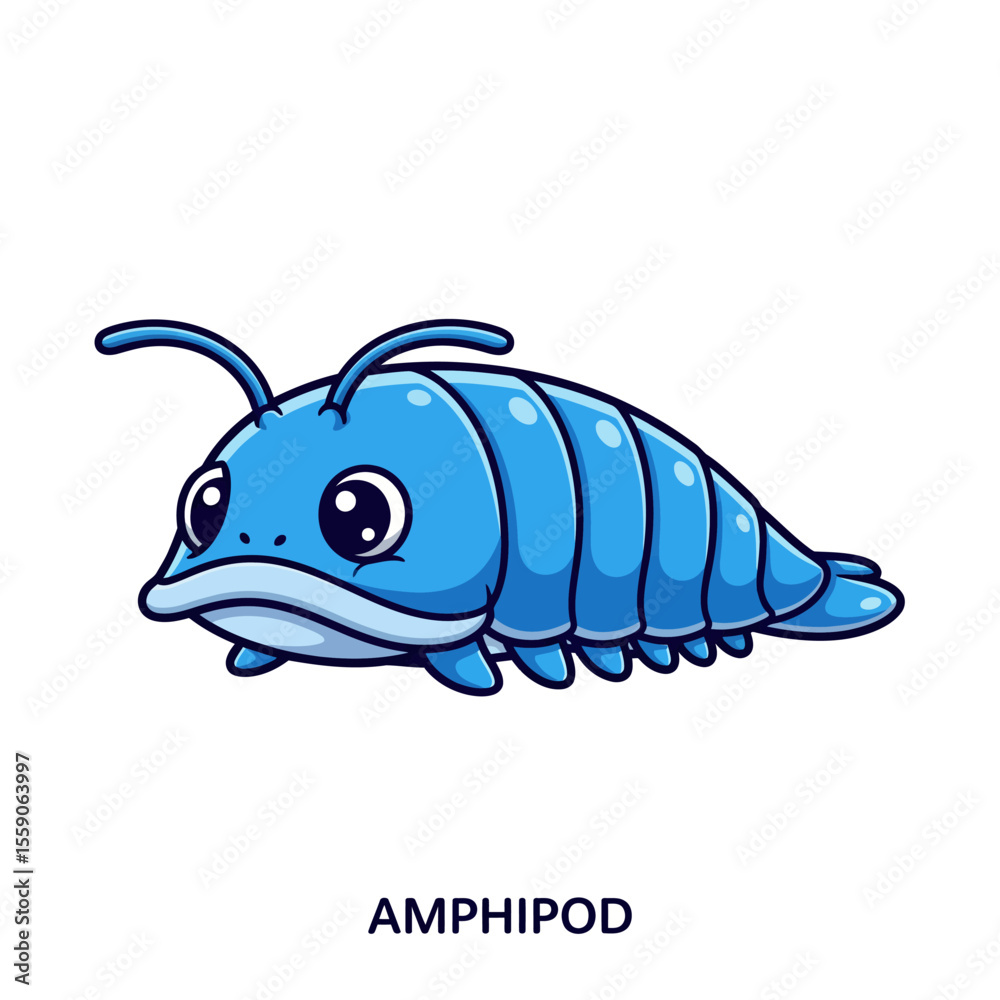 Obraz premium Cute sea creature icons very cool design