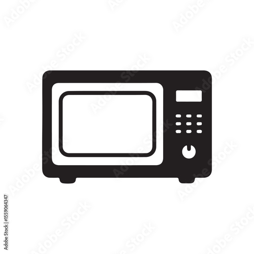 Microwave icon isolated. simple vector icon on white background