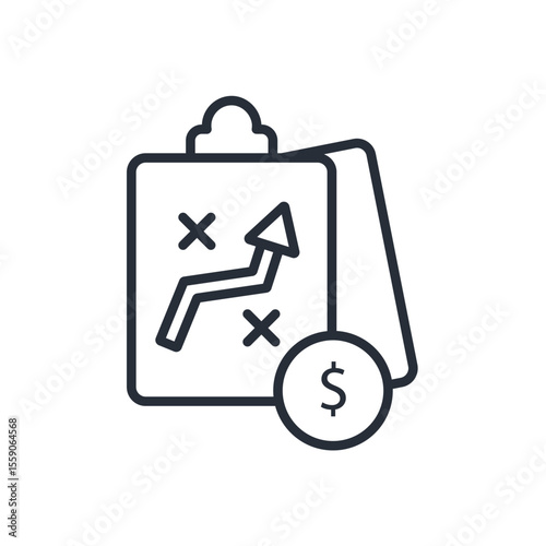 tactics icon. vector.Editable stroke.linear style sign for use web design,logo.Symbol illustration.