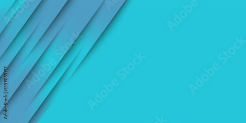 Fresh Blue abstract background with diagonal line elements and soft shadow effect. This minimalist and modern design