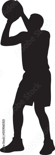 Player Dunking Basketball Silhouette

Basketball Dribbling Action Vector

Jump Shot Silhouette of Basketball Player

Basketball Hoop and Ball Vector Art

Fast Break Basketball Scene Silhouette