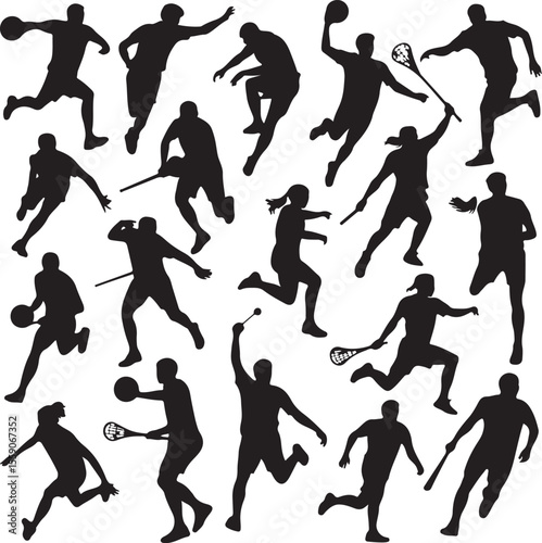 Player Dunking Basketball Silhouette

Basketball Dribbling Action Vector

Jump Shot Silhouette of Basketball Player

Basketball Hoop and Ball Vector Art

Fast Break Basketball Scene Silhouette