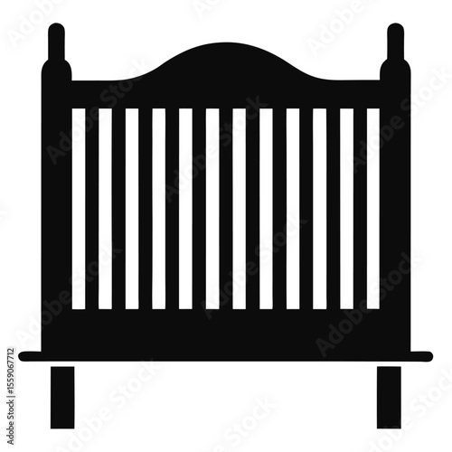 Classic Wooden Baby Crib Design Simple & Safe Infant Bed