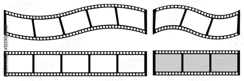 Vintage Film Strip Roll – Retro 35mm Camera Negative Frame for Movie, Photo and Video Editing