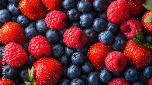 Close-up of assorted berries
