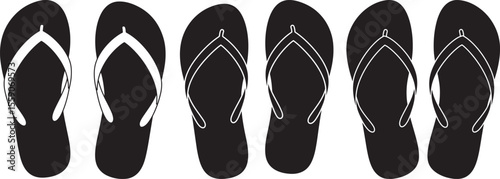 Flip flops icon vector illustration