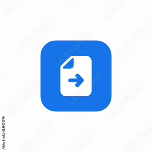 document forward send icon sign vector