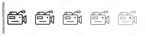 Video camera icon vector, Symbol, logo illustrations