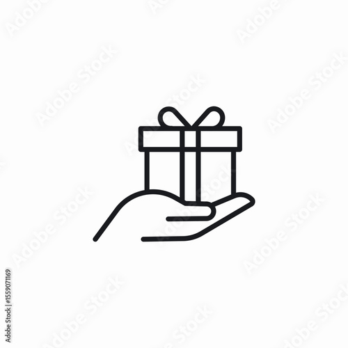 gift offer icon sign vector