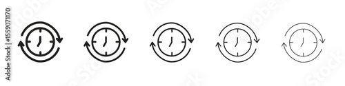 Uptime and downtime icon vector design element vector eps 10