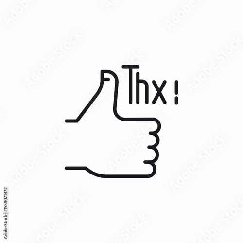 grateful message icon sign vector