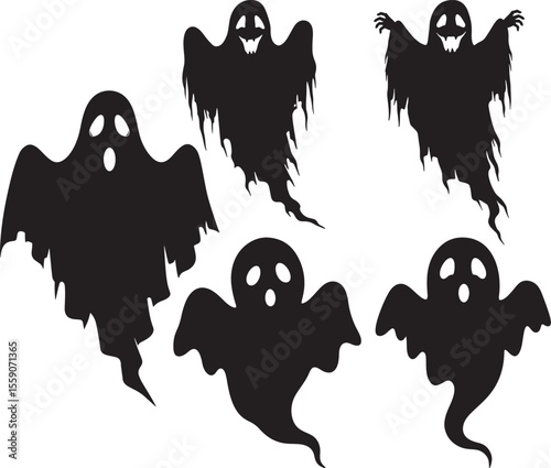 Scary ghost design vector illustration