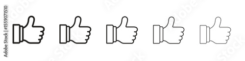 Thumb up icon vector design element vector eps 10