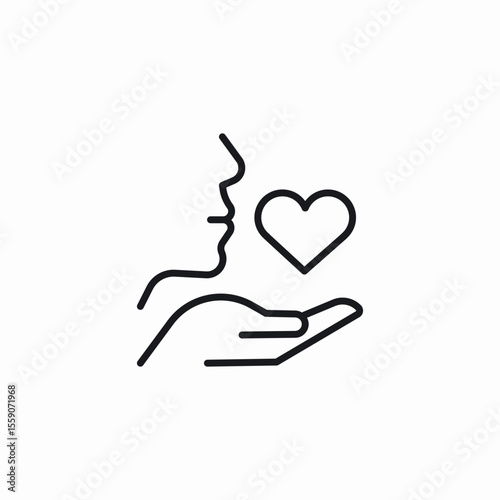 love give icon sign vector