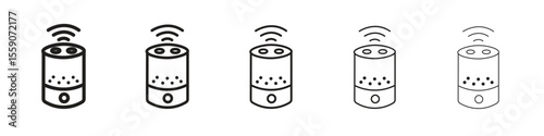 Smart speaker icon vector design element vector eps 10