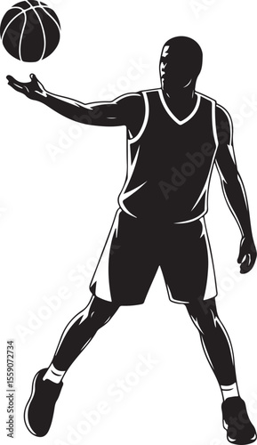 Player Dunking Basketball Silhouette

Basketball Dribbling Action Vector

Jump Shot Silhouette of Basketball Player

Basketball Hoop and Ball Vector Art

Fast Break Basketball Scene Silhouette