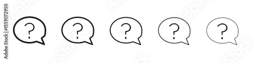 Question icon vector, Symbol, logo illustrations