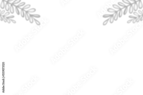 shadow Simple, light gray, stylized plant sprigs adorn a white background.