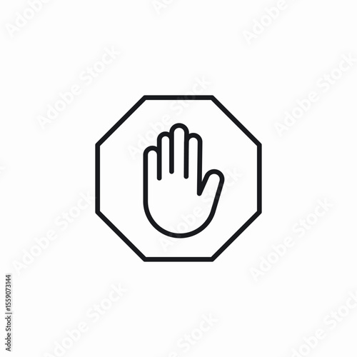 stop traffic icon sign vector