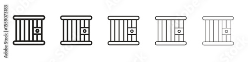 Prison icon vector design element vector eps 10
