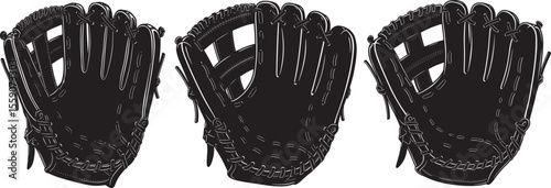 Baseball glove design vector illustration