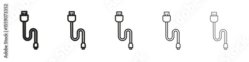 Phone cable icon vector design element vector eps 10