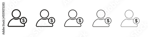 Personal loan icon vector design element vector eps 10