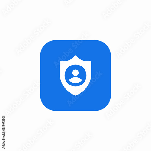 user shield security icon sign vector
