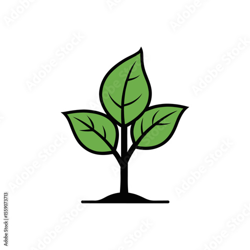 Plant growing logo, tree with green leaves, Evolution concept, plant logo, Sprout, tree growing agriculture icons log