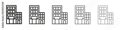 Office block icon vector design element vector eps 10