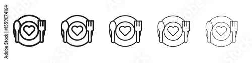 Love Plate icon vector design element vector eps 10