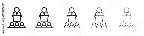 Lecture icon vector design element vector eps 10